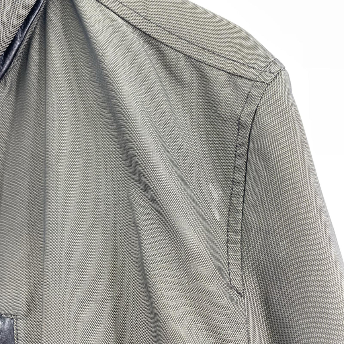 ジャケット LANVIN collection ﾚｻﾞｰ切替 ｼﾞｬｹｯﾄ 50 カーキ