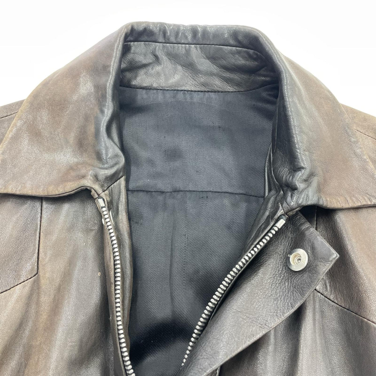レザージャケット Zegna ﾚｻﾞｰﾌﾞﾙｿﾞﾝ S ブラウン