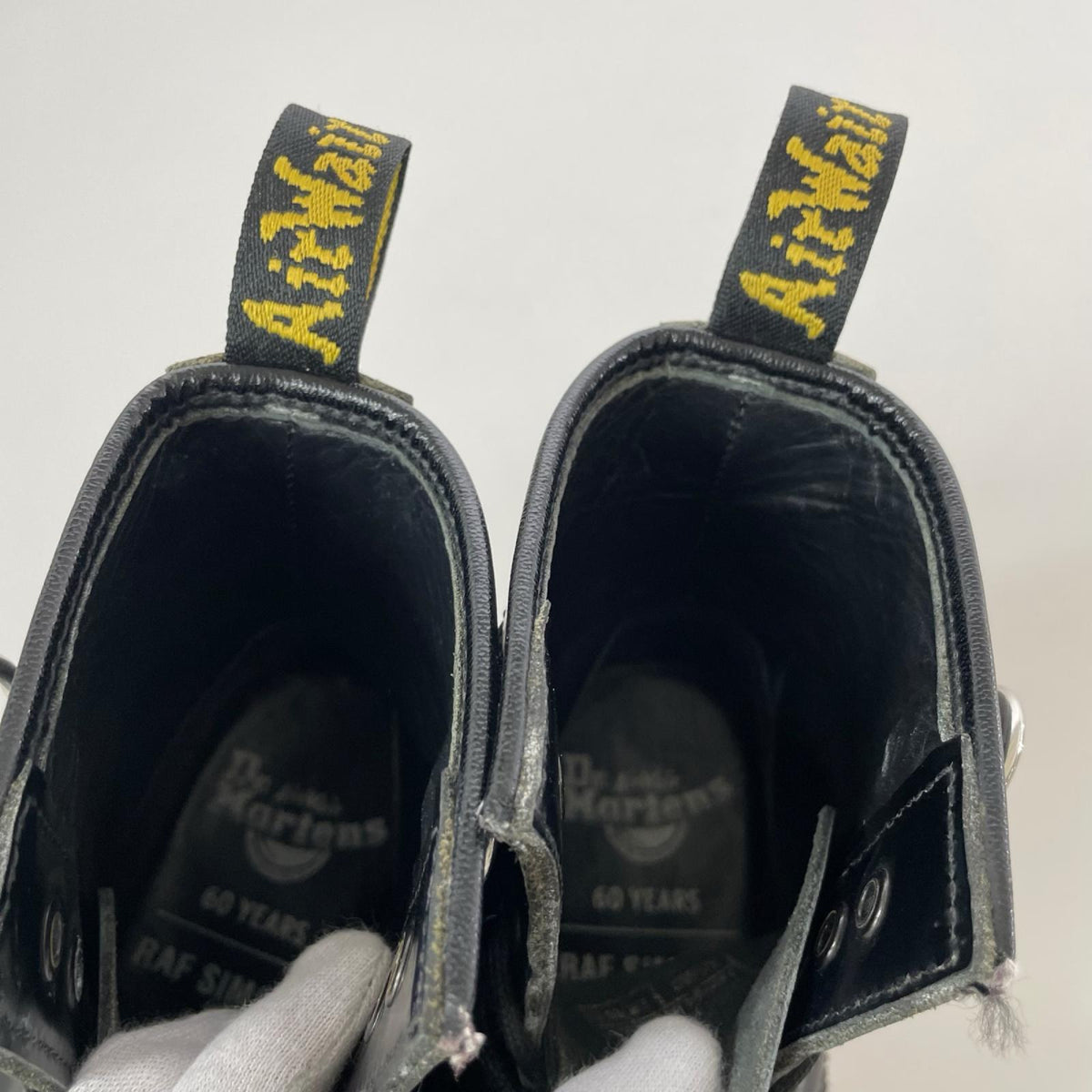 ブーツ RAF SIMONS 8EYE BOOT ブラック