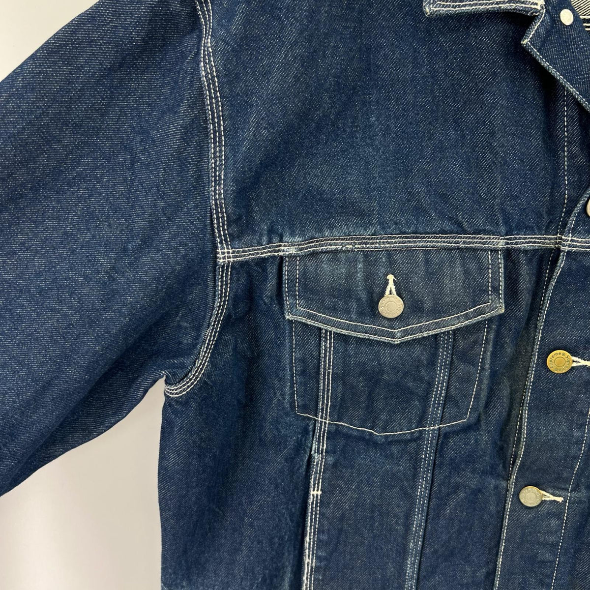 デニムジャケット × SMURFS 20AW Denim Trucker Jacket L L ブルー