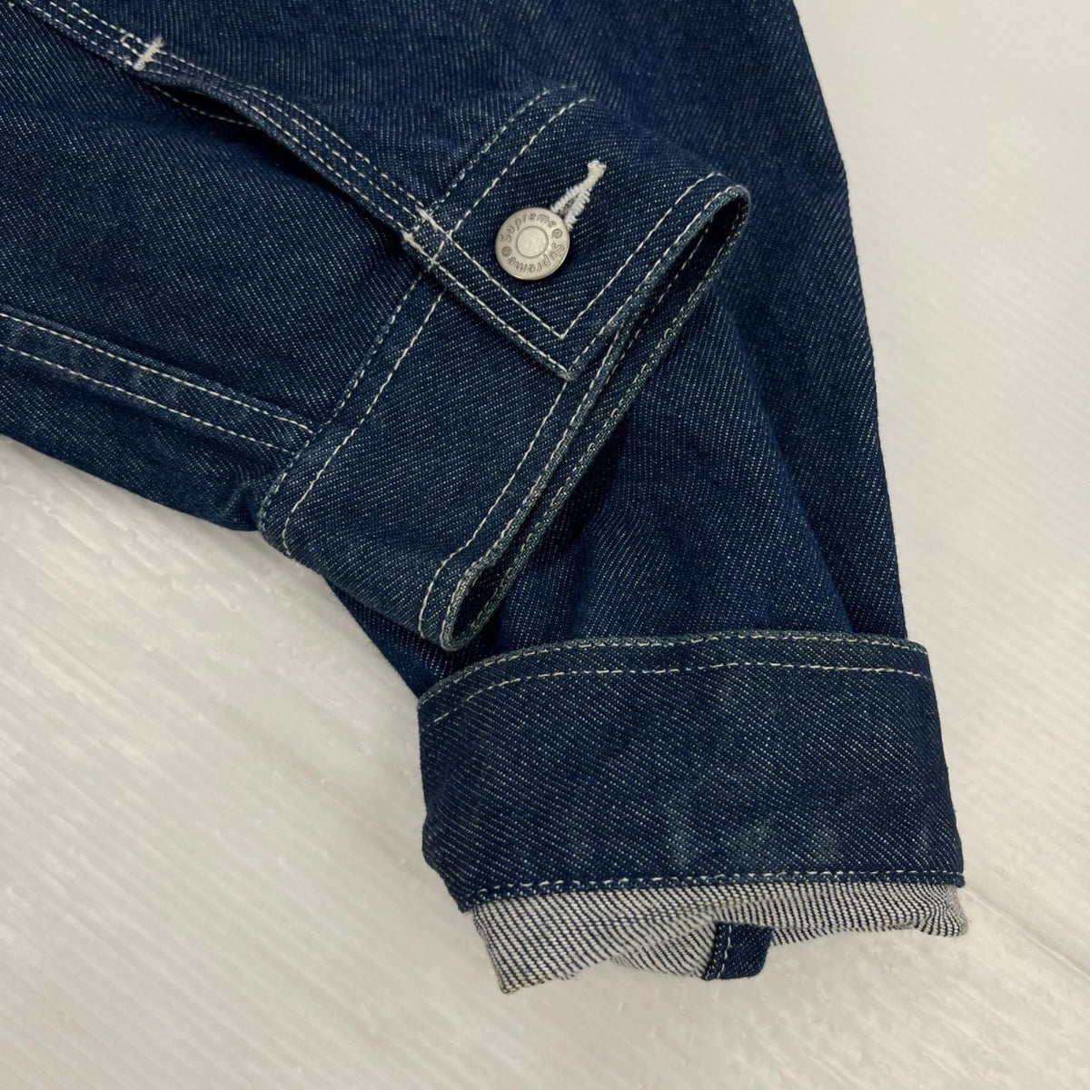デニムジャケット × SMURFS 20AW Denim Trucker Jacket L L ブルー