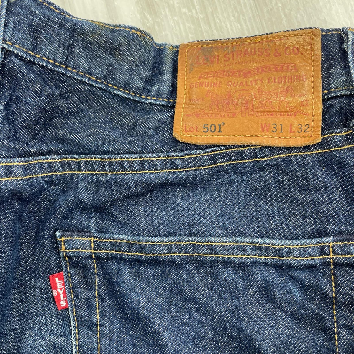 デニムパンツ LEVI’S PREMIUM 501/BIG E ｲﾝﾃﾞｨｺﾞﾌﾞﾙｰ