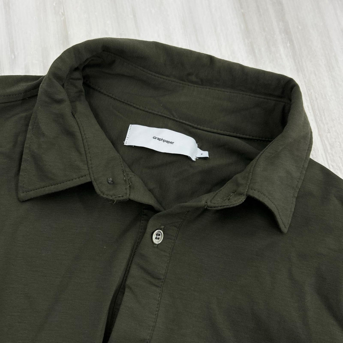 長袖シャツ Viscose Ponte L/S Yoke Sleeve Shirt/緑 グリーン