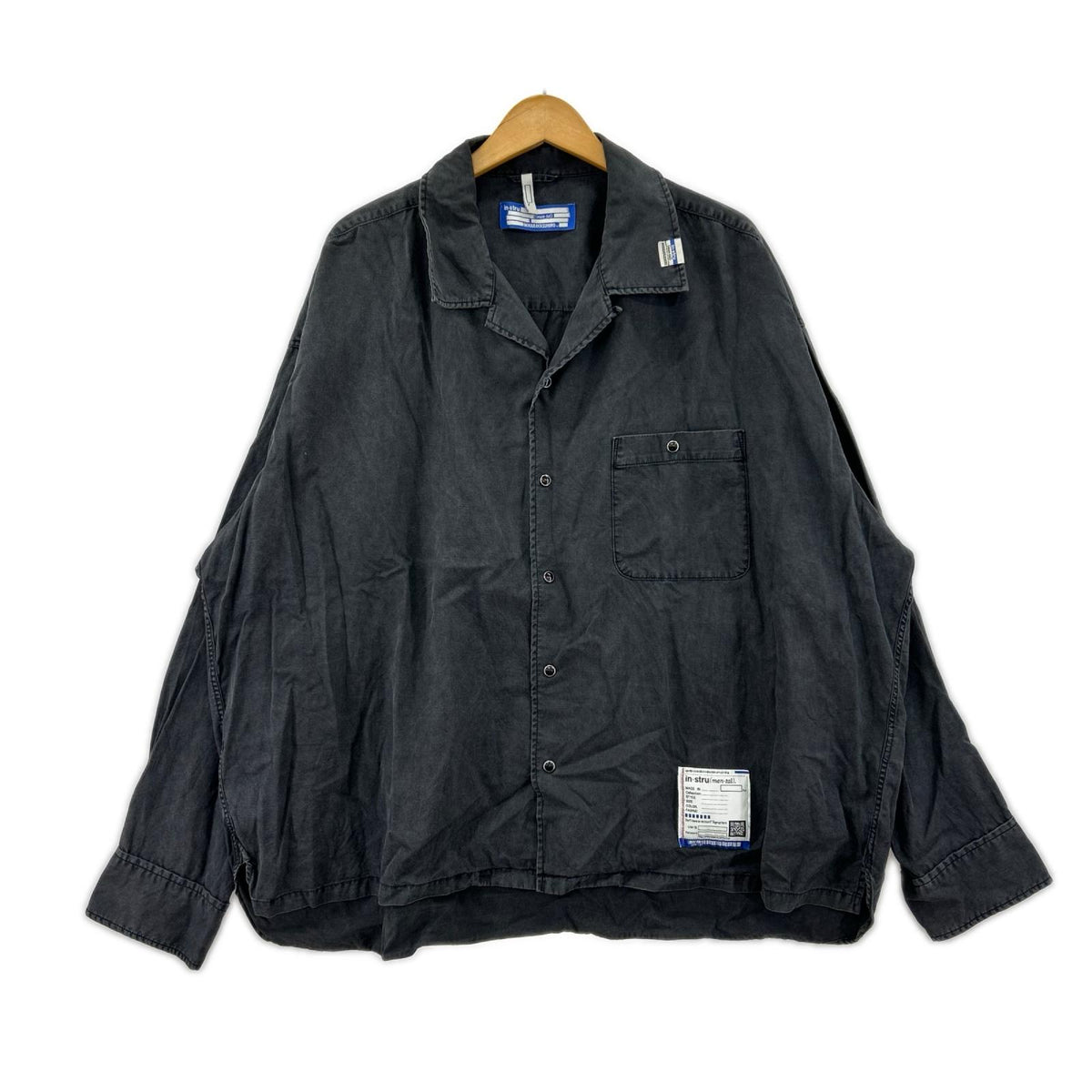 長袖シャツ in stru(men-tal)/ｵｰﾊﾞｰｻｲｽﾞ/ﾃﾝｾﾙ/ｸﾞﾚｰ系 50 グレー