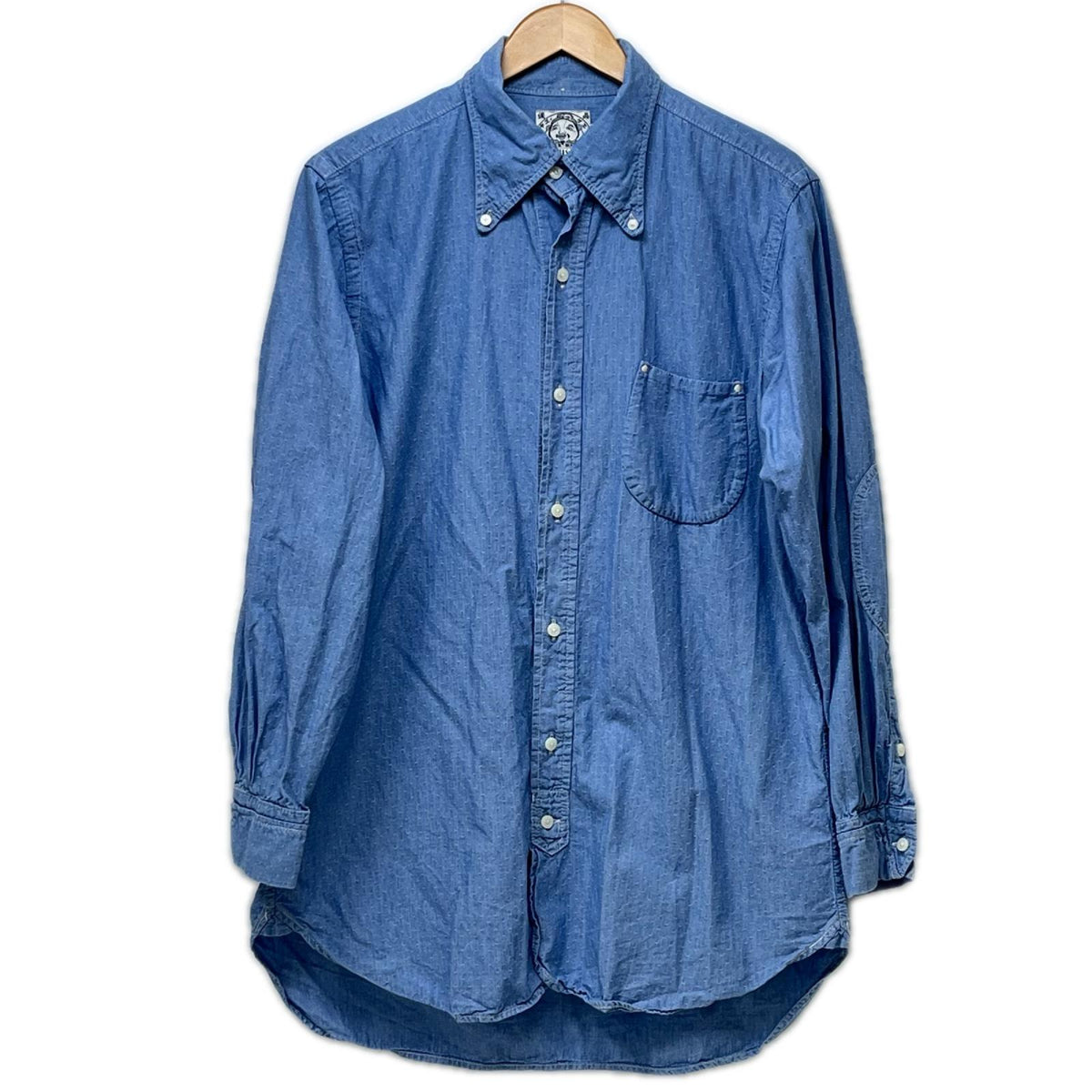 長袖シャツ EVISU ﾎﾞﾀﾝﾀﾞｳﾝｼｬﾂ size42 ﾌﾞﾙｰ 42