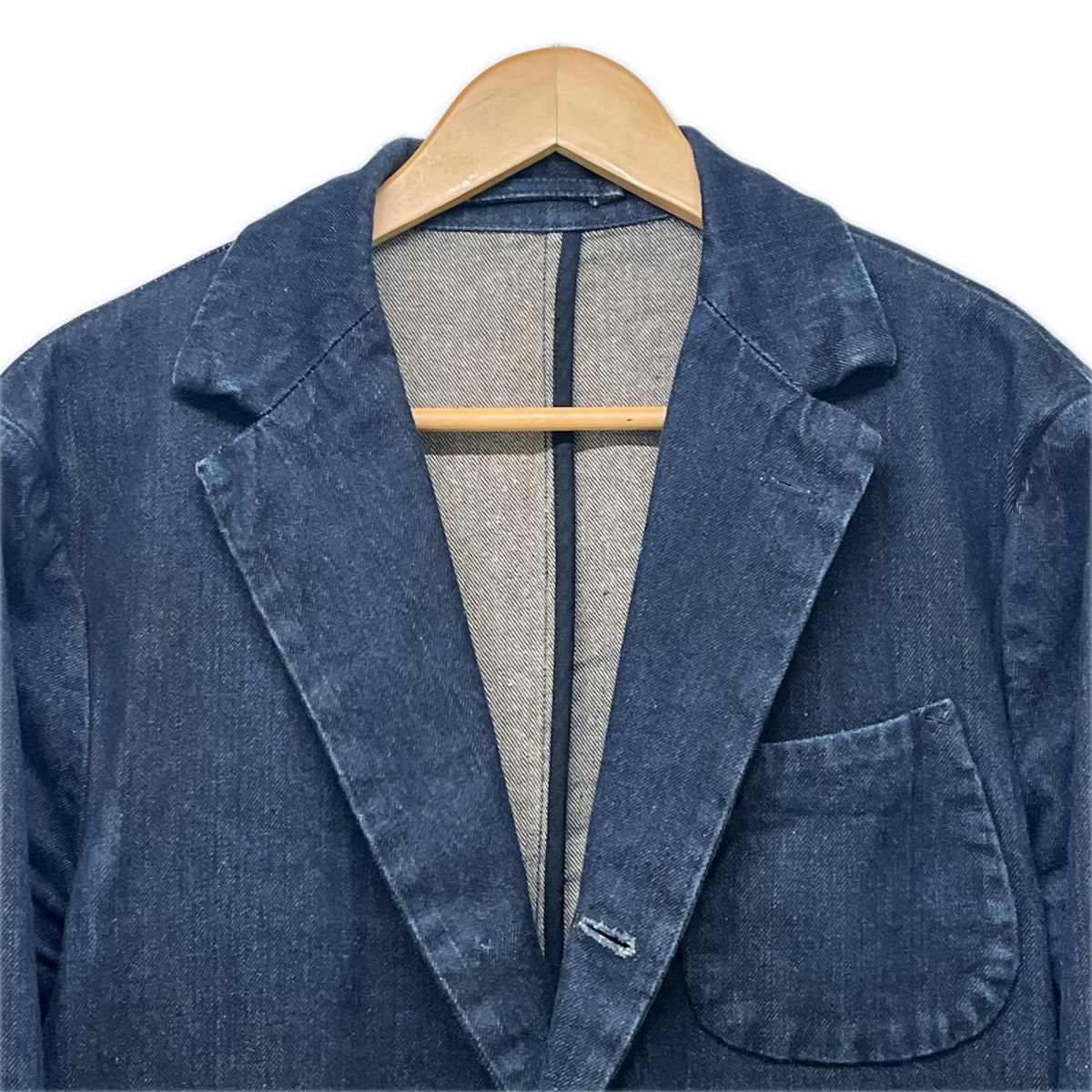 テーラードジャケット YAMANE ﾃﾞﾆﾑﾃｰﾗｰﾄﾞｼﾞｬｹｯﾄ size38 濃紺 38