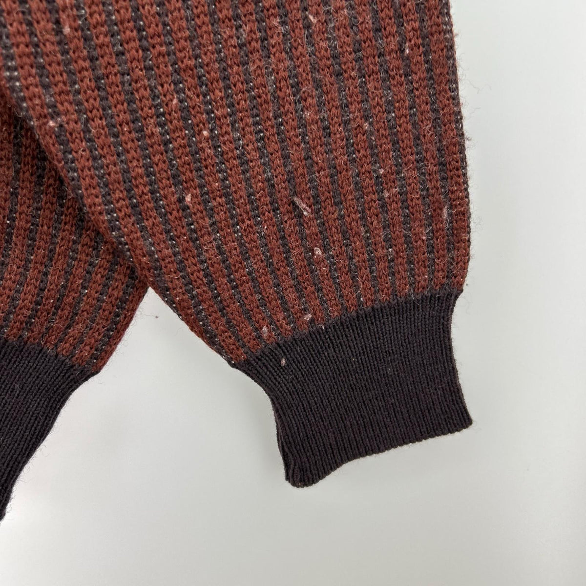 ニット ISSEY MIYAKE MEN ｵｰﾙﾄﾞ ﾆｯﾄﾎﾟﾛ S ブラウン