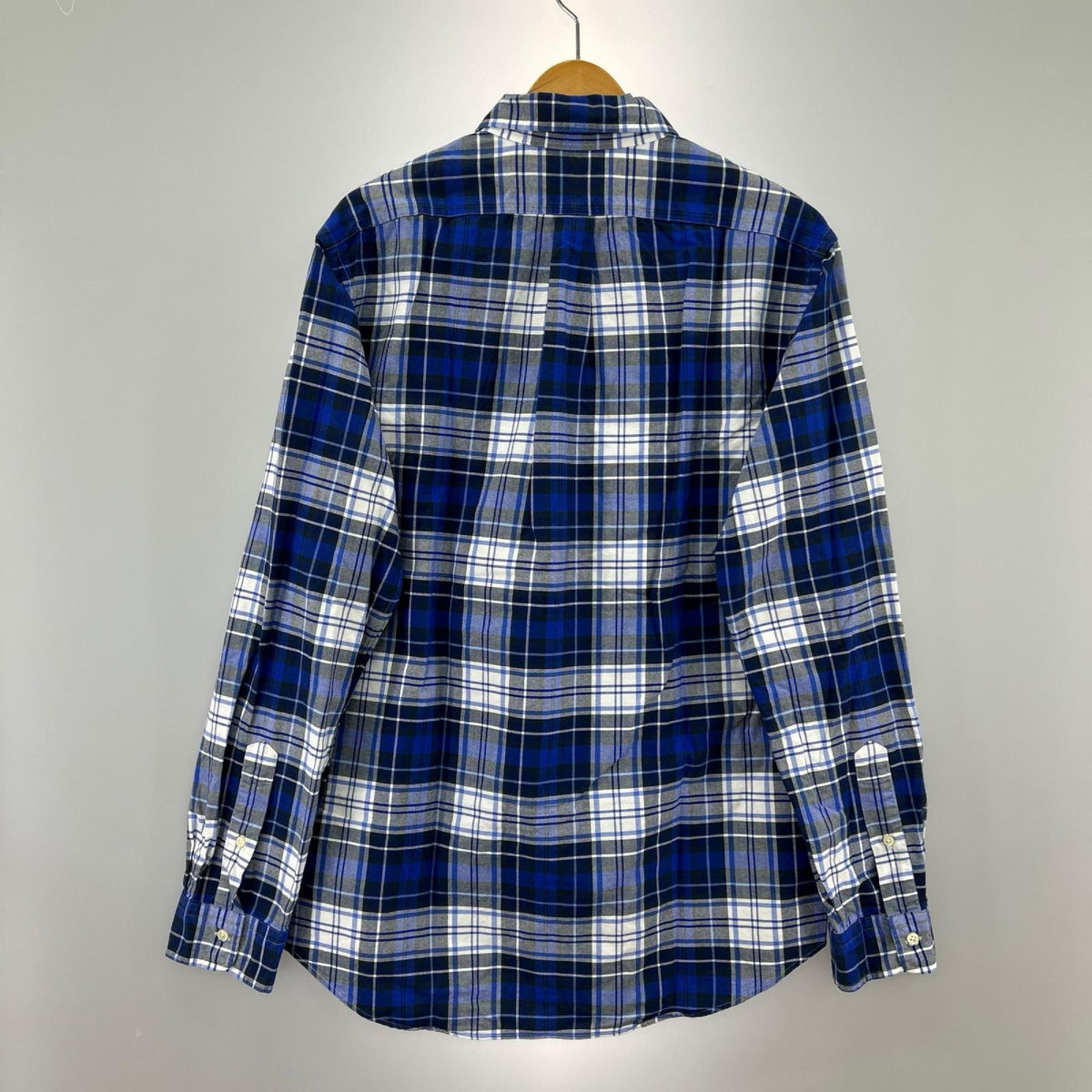 長袖シャツ ﾁｪｯｸｼｬﾂ BLU (L) L ブルー