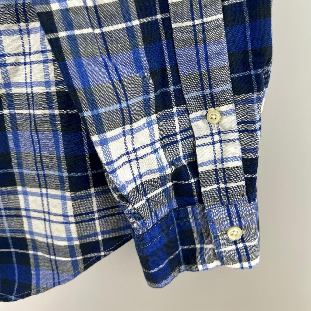 長袖シャツ ﾁｪｯｸｼｬﾂ BLU (L) L ブルー