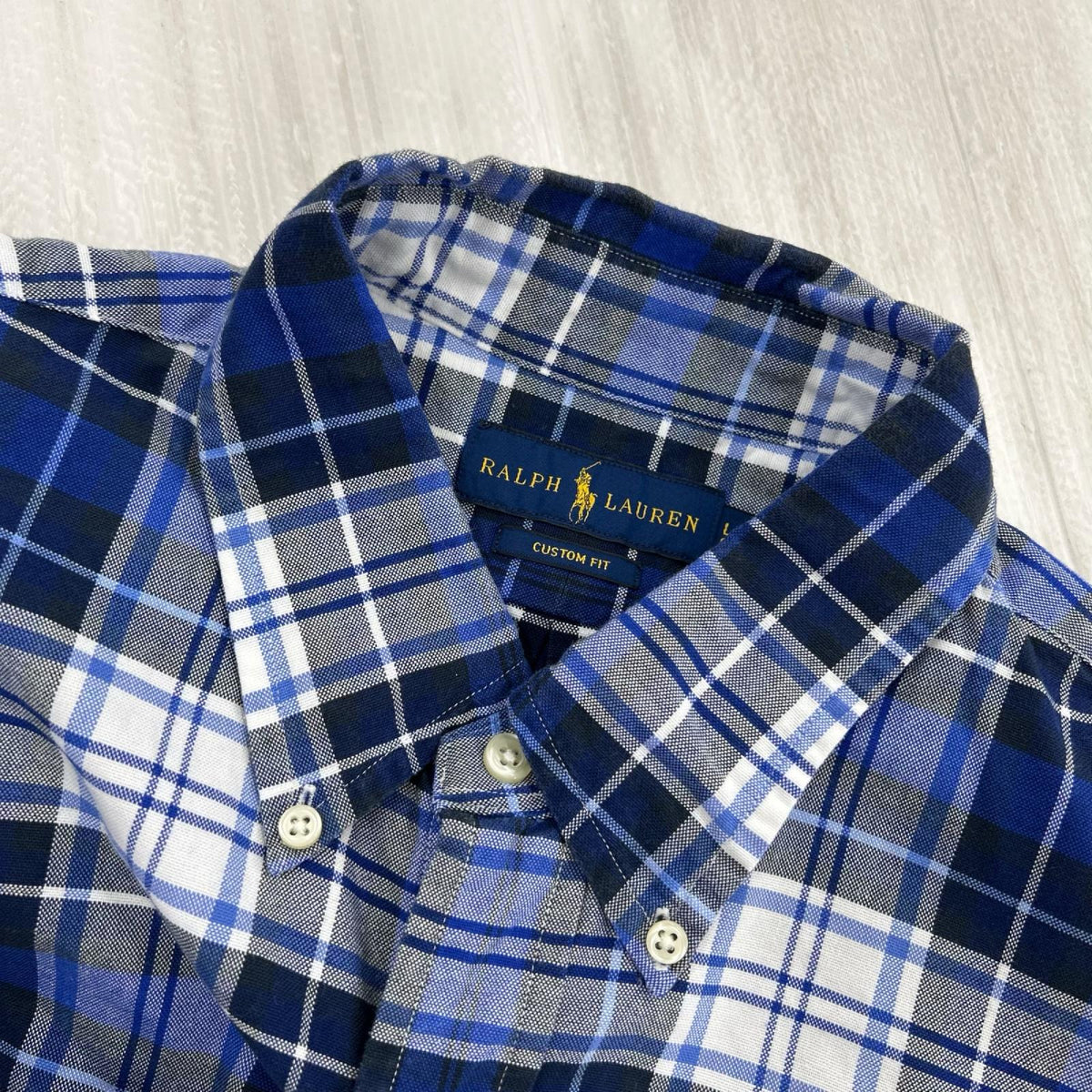 長袖シャツ ﾁｪｯｸｼｬﾂ BLU (L) L ブルー