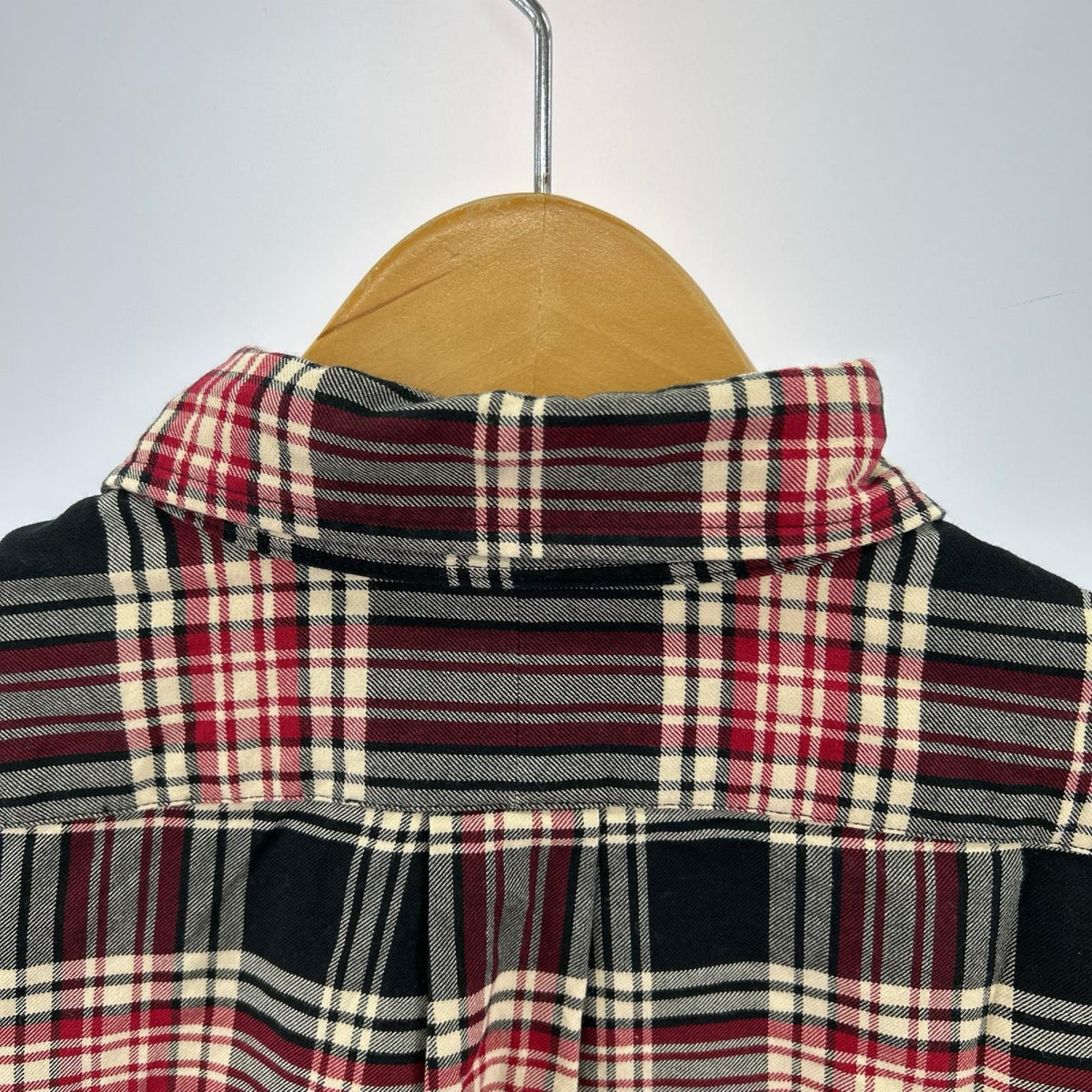 長袖シャツ CLASSIC FIT BDｼｬﾂ ﾁｪｯｸ (L) L レッド