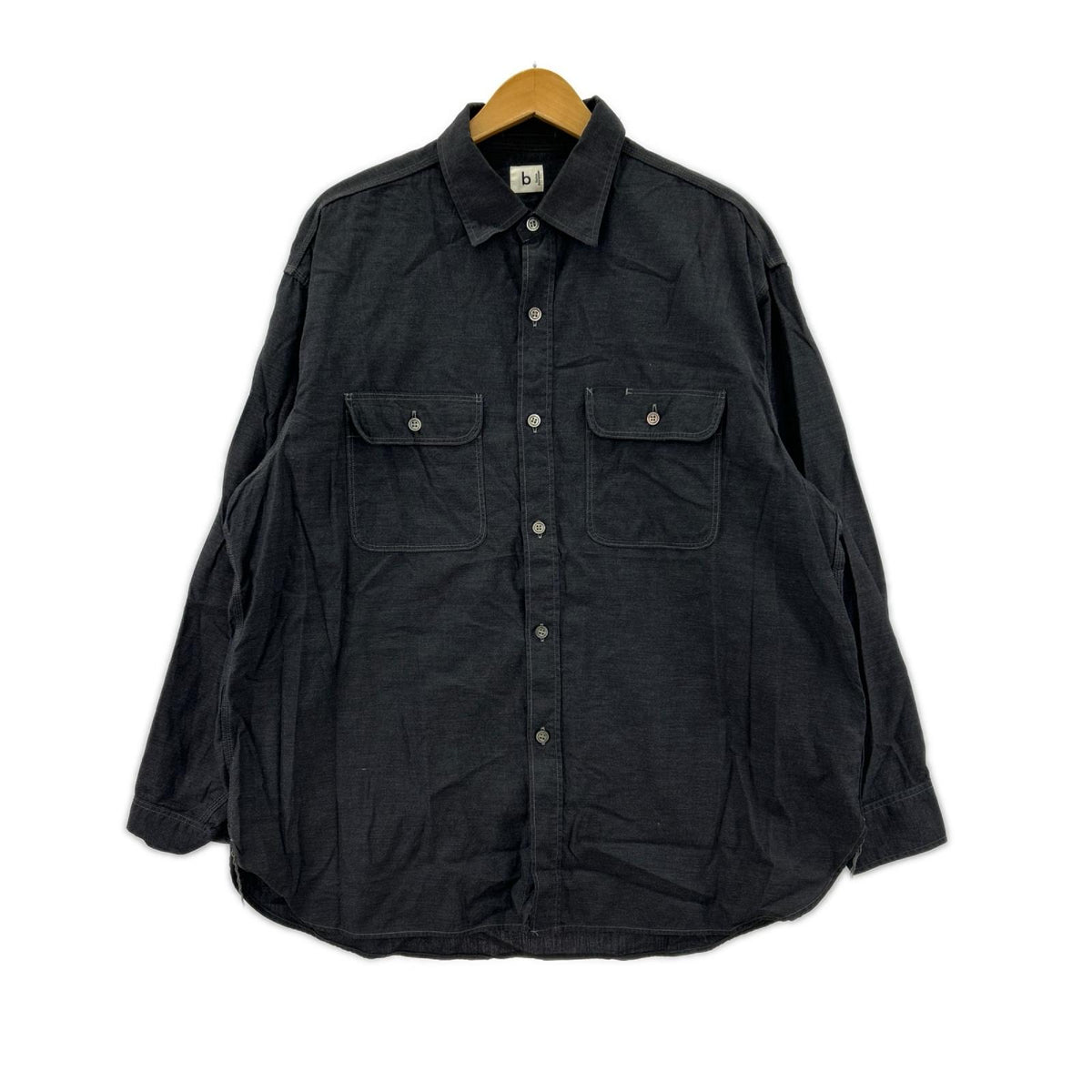 長袖シャツ CHAMBRAY SHIRT 3 ブラック