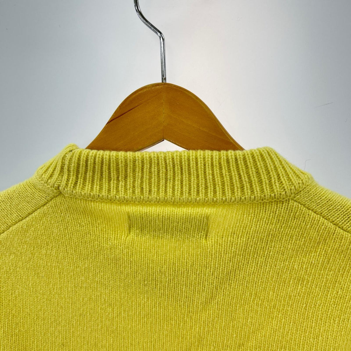 ニット crew neck sweater Yellow SIZE M M イエロー