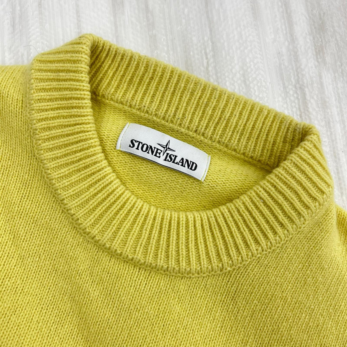 ニット crew neck sweater Yellow SIZE M M イエロー