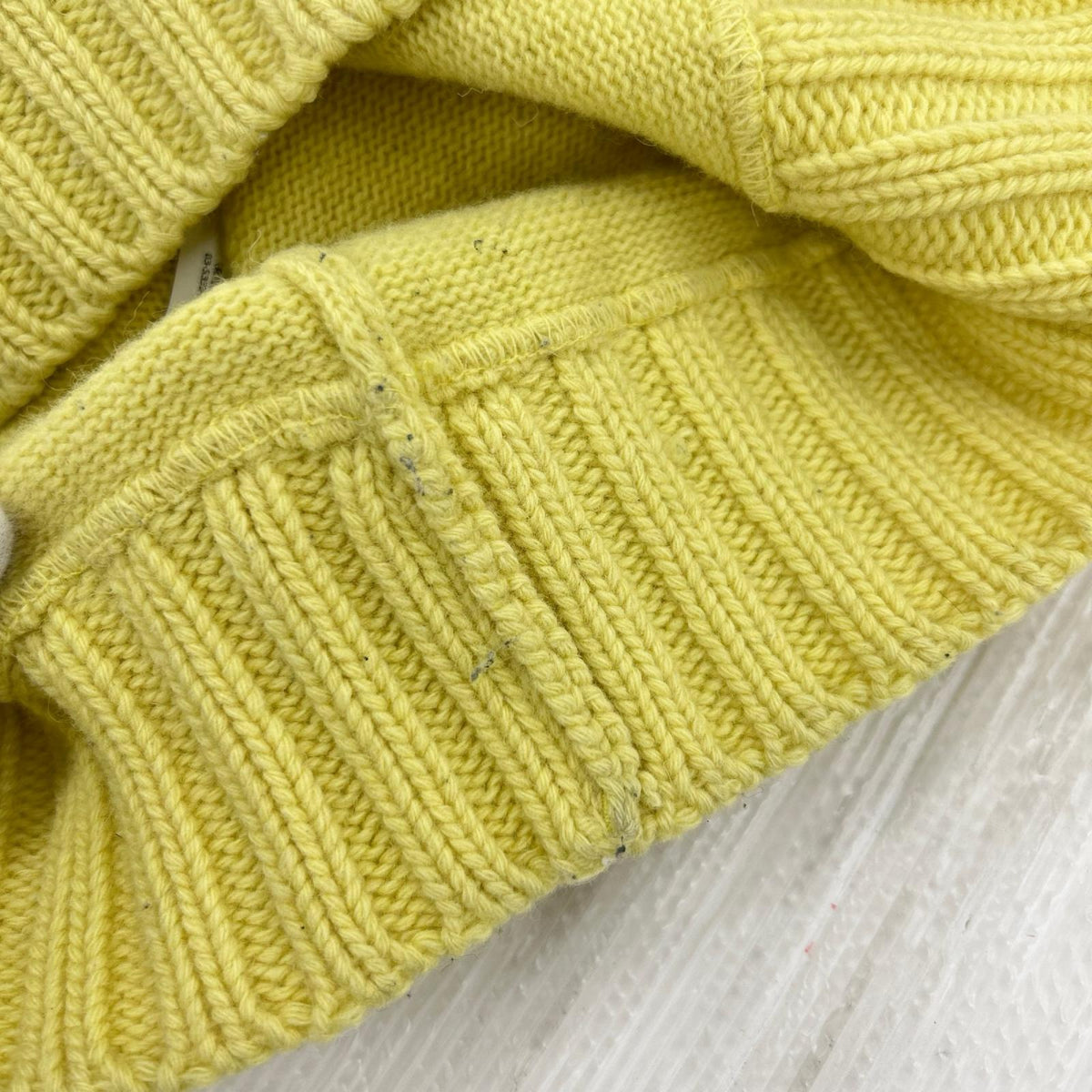 ニット crew neck sweater Yellow SIZE M M イエロー