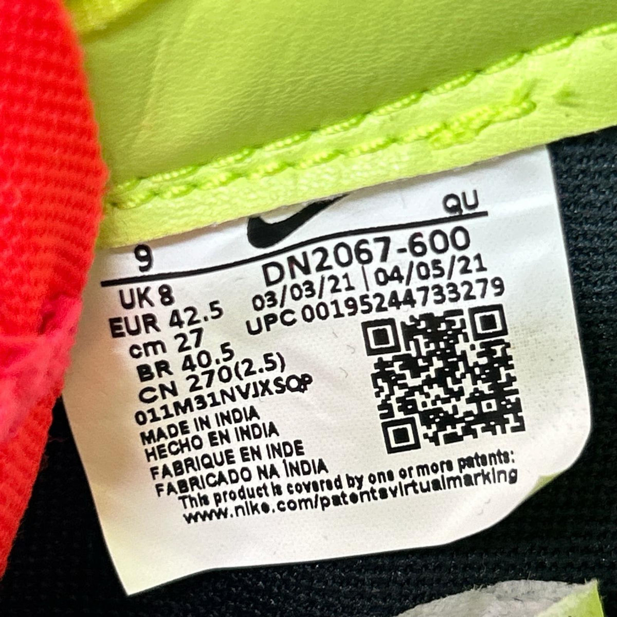 スニーカー ×ACRONYM blazer low 27cm 27cm (US9 UK8 1/2 EU44)