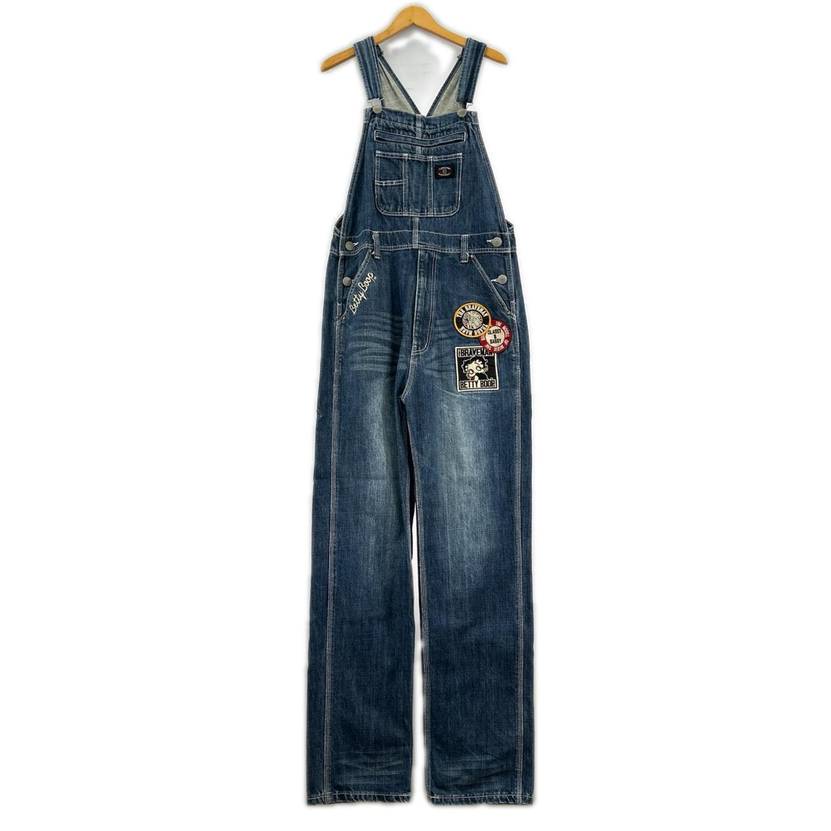 デニムパンツ THE BRAVE MAN BETTY BOOP ﾃﾞﾆﾑｵｰﾊﾞｰｵｰﾙ M ネイビー