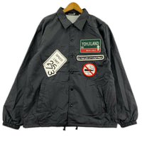 ジャケット YOHJI YAMAMOTO ワッペン コーチジャケット 3 3 ブラック