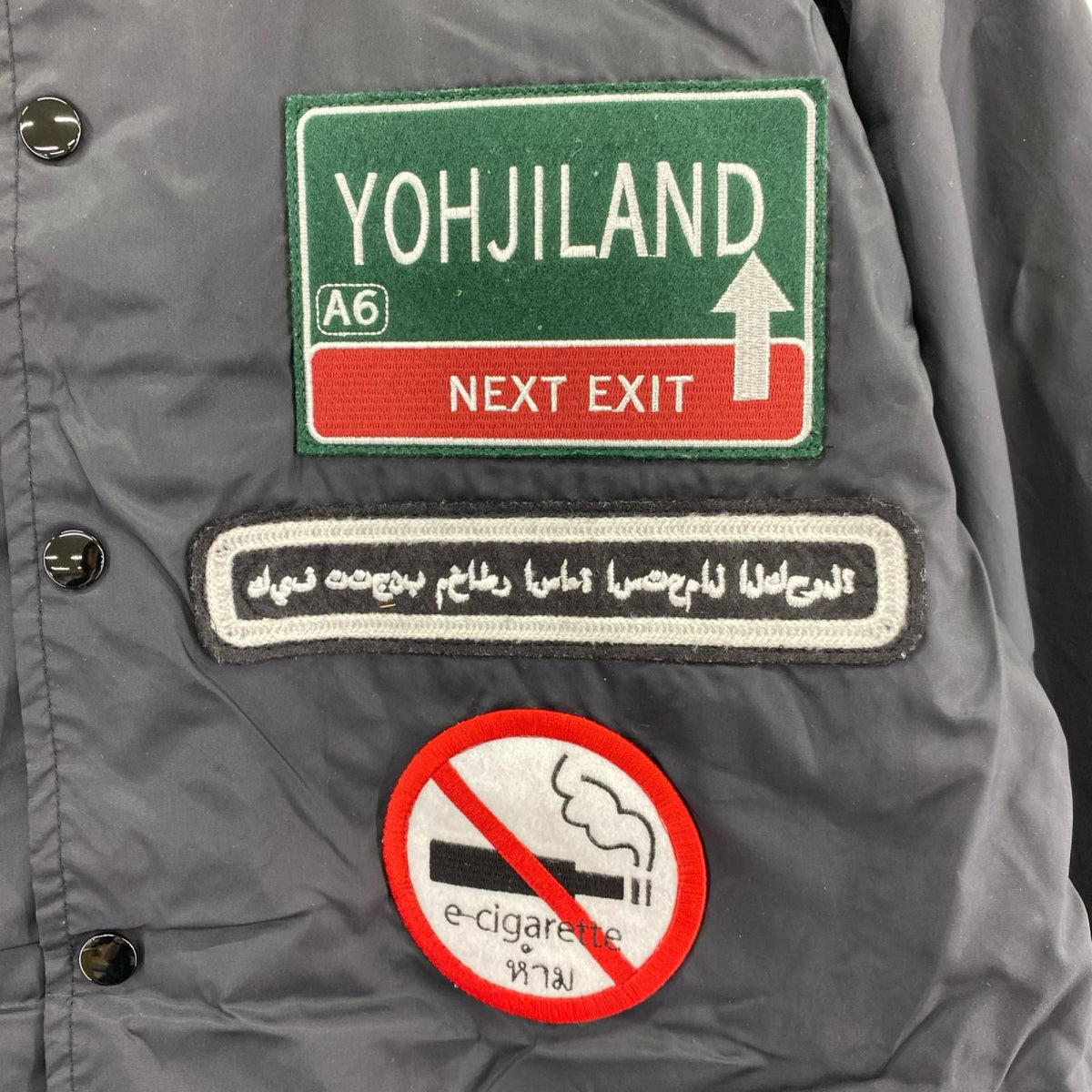 ジャケット YOHJI YAMAMOTO ワッペン コーチジャケット 3 3 ブラック