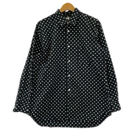 長袖シャツ ﾄﾞｯﾄ柄ｼｬﾂ/ｻｲｽﾞL L ブラック