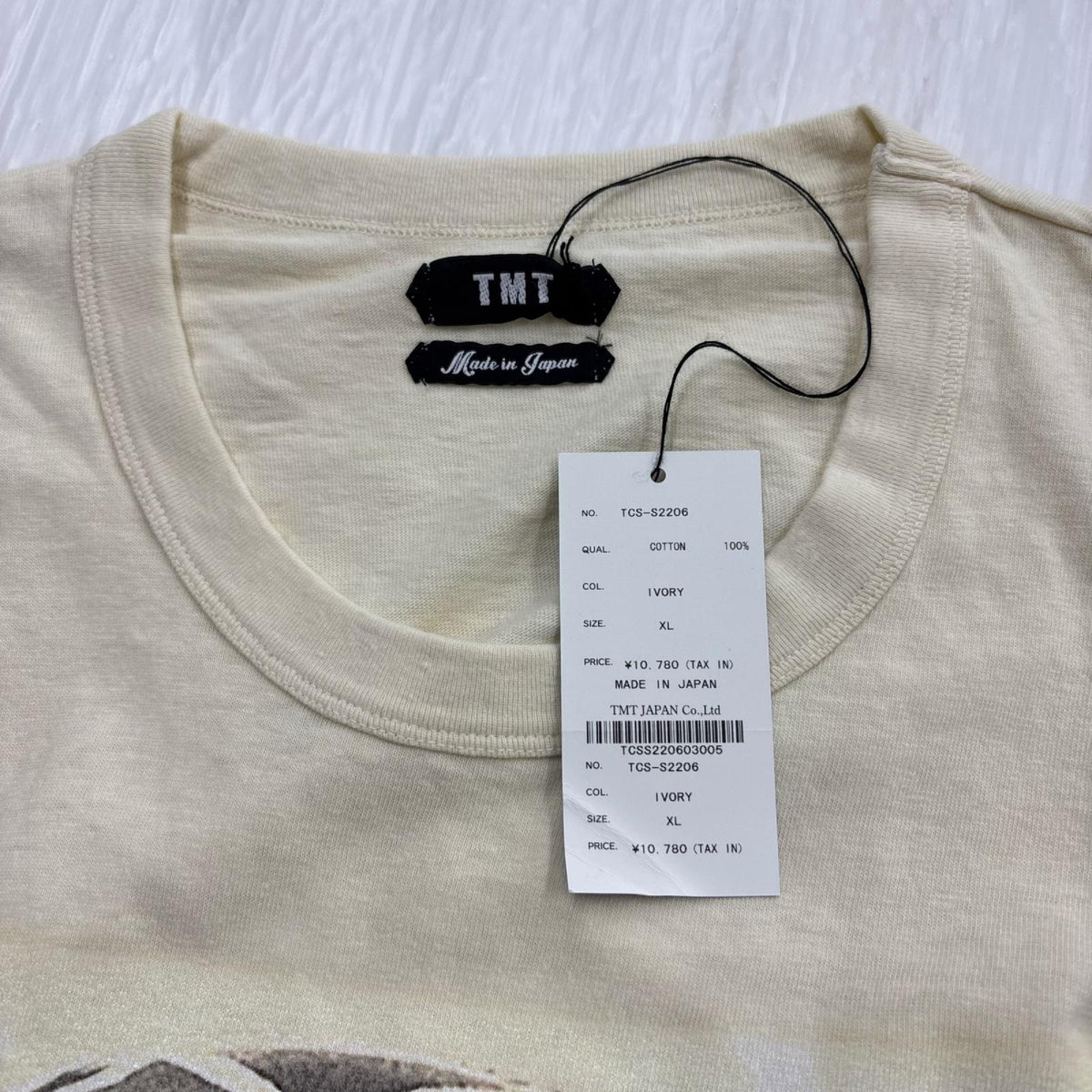 半袖Ｔシャツ TMT VINTAGE SLUB JERSEY ﾍﾞｰｼﾞｭ(XL) ベージュ