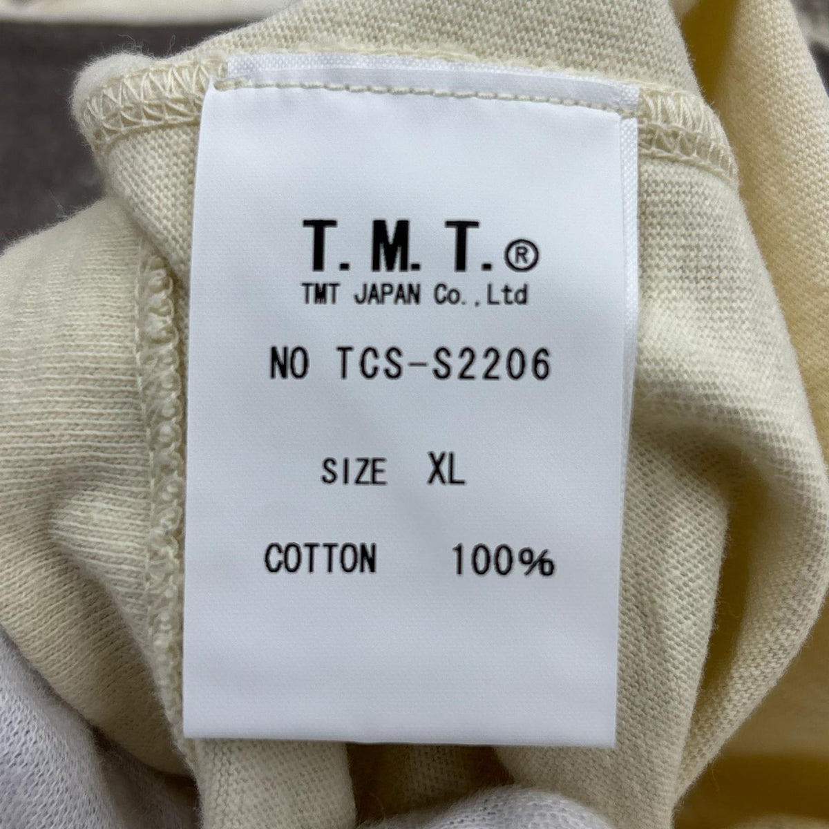 半袖Ｔシャツ TMT VINTAGE SLUB JERSEY ﾍﾞｰｼﾞｭ(XL) ベージュ