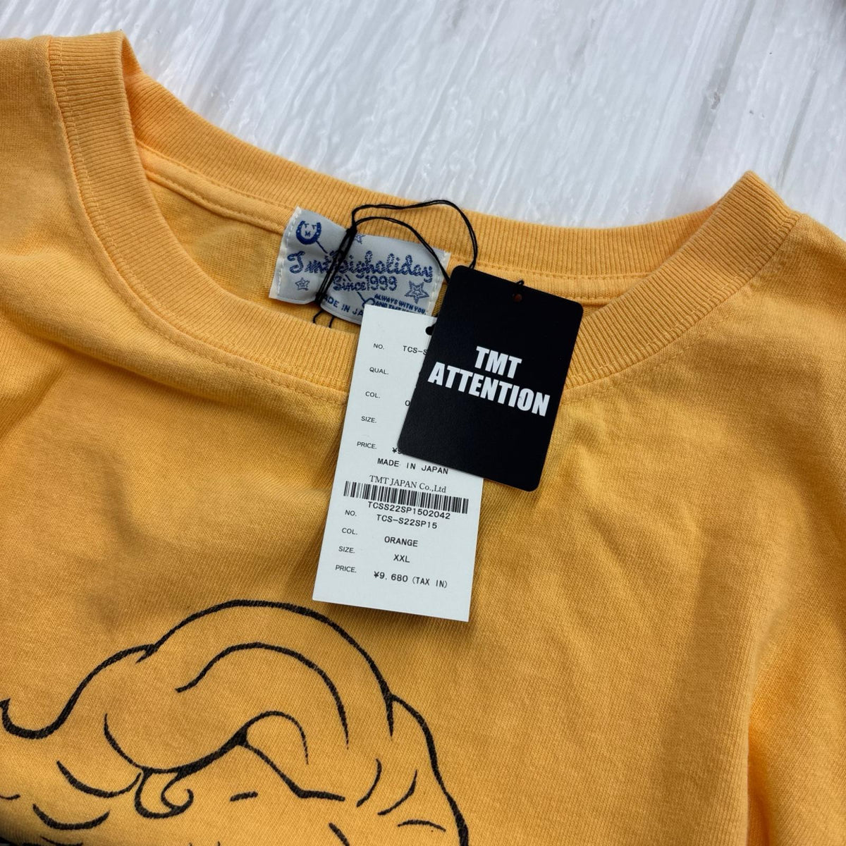 半袖Ｔシャツ TMT Product dye JERSEY ｵﾚﾝｼﾞ(XXL) オレンジ