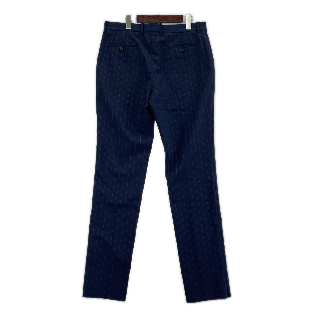 パンツ MAISON MARGIELA 19AW ｽﾄﾗｲﾌﾟｽﾗｯｸｽ 50 紺 50 ネイビー