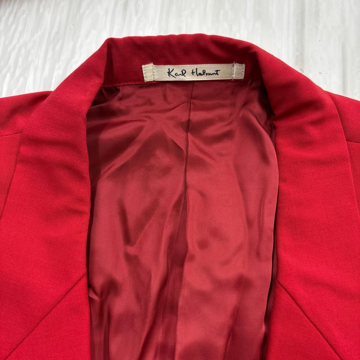 テーラードジャケット Karl Helmut ﾚｯﾄﾞ S レッド