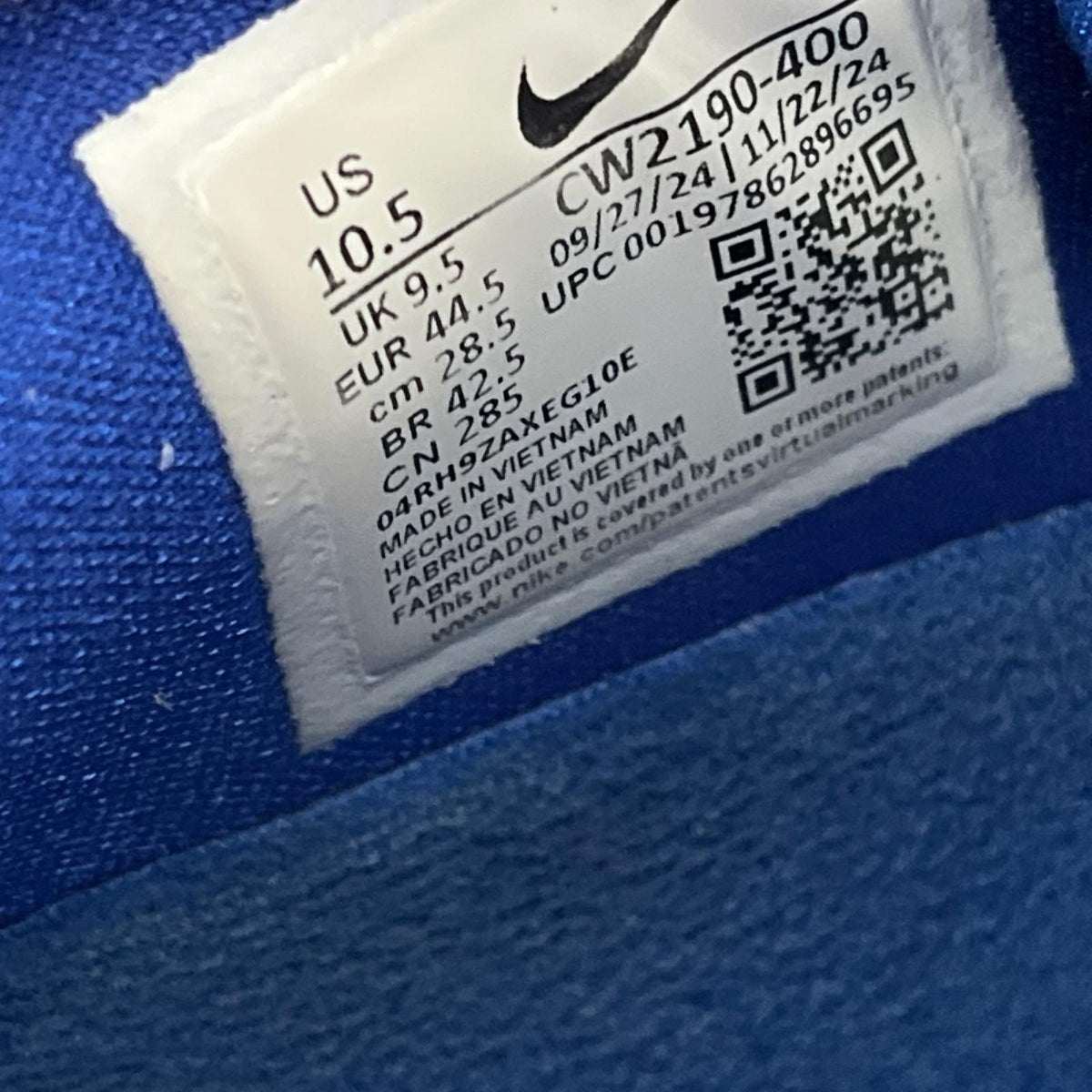 スニーカー Kobe 6 Protro Dodgers Game Royal 28.5cm 28.5cm (US10 1/2 UK10 EU47) ブルー