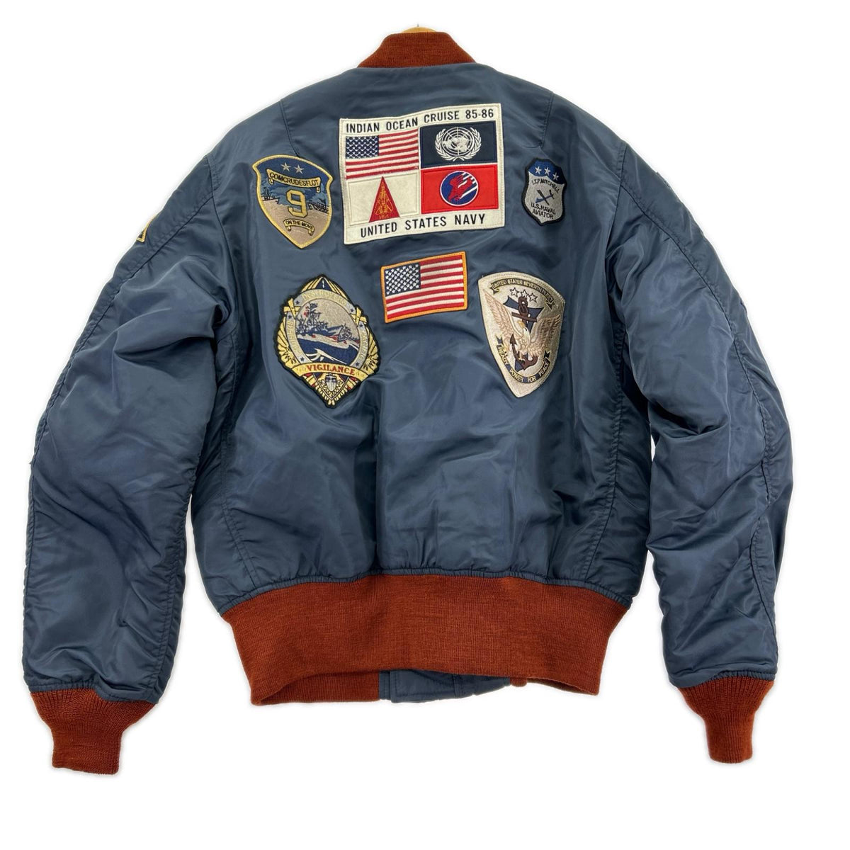 ジャケット TOP GUN MA-1 CUSTOM 紺（M） M ネイビー