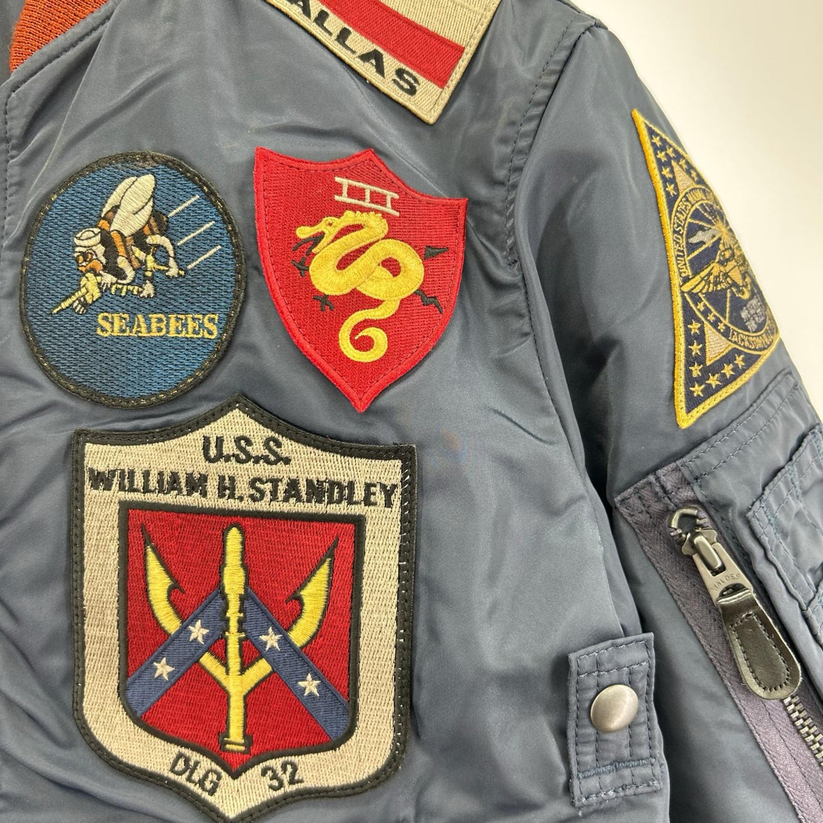 ジャケット TOP GUN MA-1 CUSTOM 紺（M） M ネイビー
