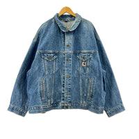 デニムジャケット ﾄﾗｯｶｰｼﾞｬｹｯﾄ (3XL) ブルー
