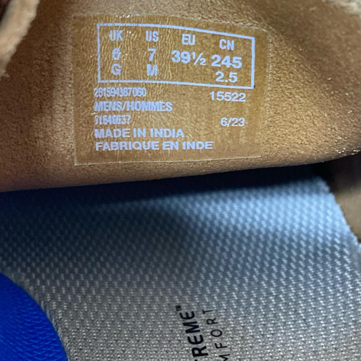 シューズ ﾜﾗﾋﾞｰ 15522 24.5cm (US6 1/2 UK6 EU39) ブラウン