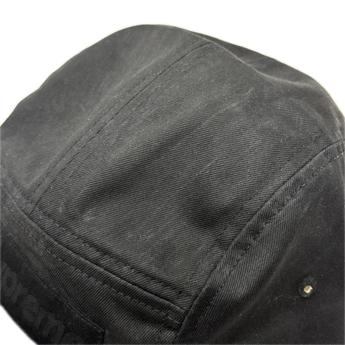 キャップ ×MM6 24SS Painted Camp Cap 黒 ブラック