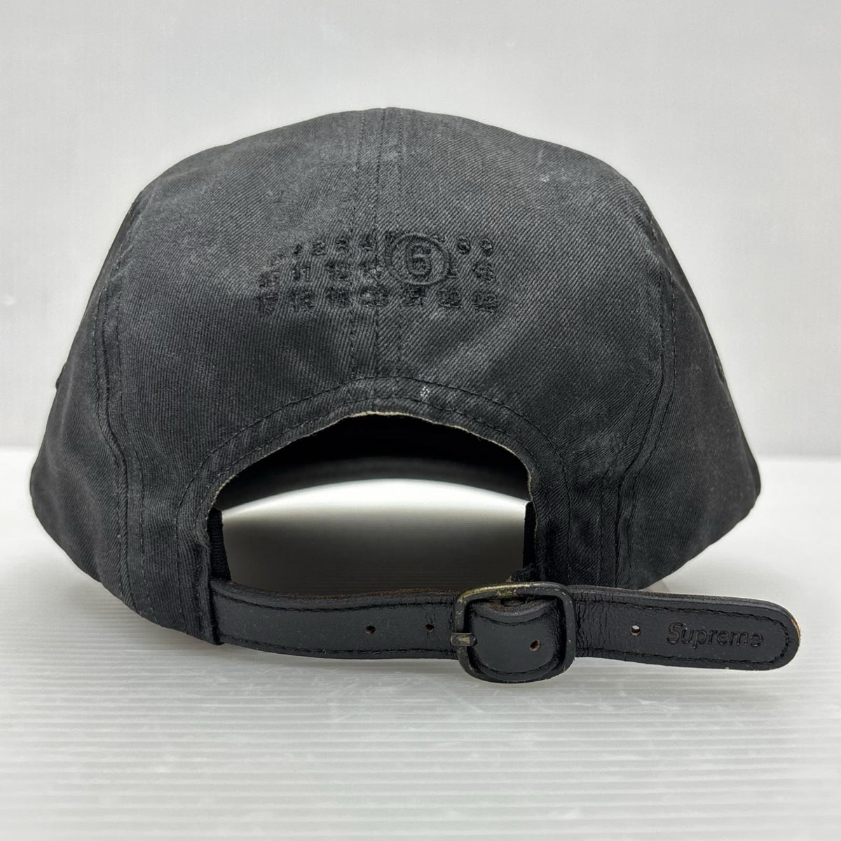 キャップ ×MM6 24SS Painted Camp Cap 黒 ブラック