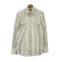 長袖シャツ H BAR C ｳｪｽﾀﾝｼｬﾂ WHT 15 1/2 ホワイト