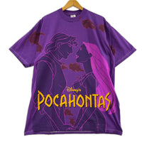 半袖Ｔシャツ 90s JERZEES USA製　ﾃﾞｨｽﾞﾆｰ ﾎﾟｶﾎﾝﾀｽ（XL)