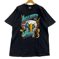 半袖Ｔシャツ 90s HOLOUBEK ｲｰｸﾞﾙ（L) L ブラック