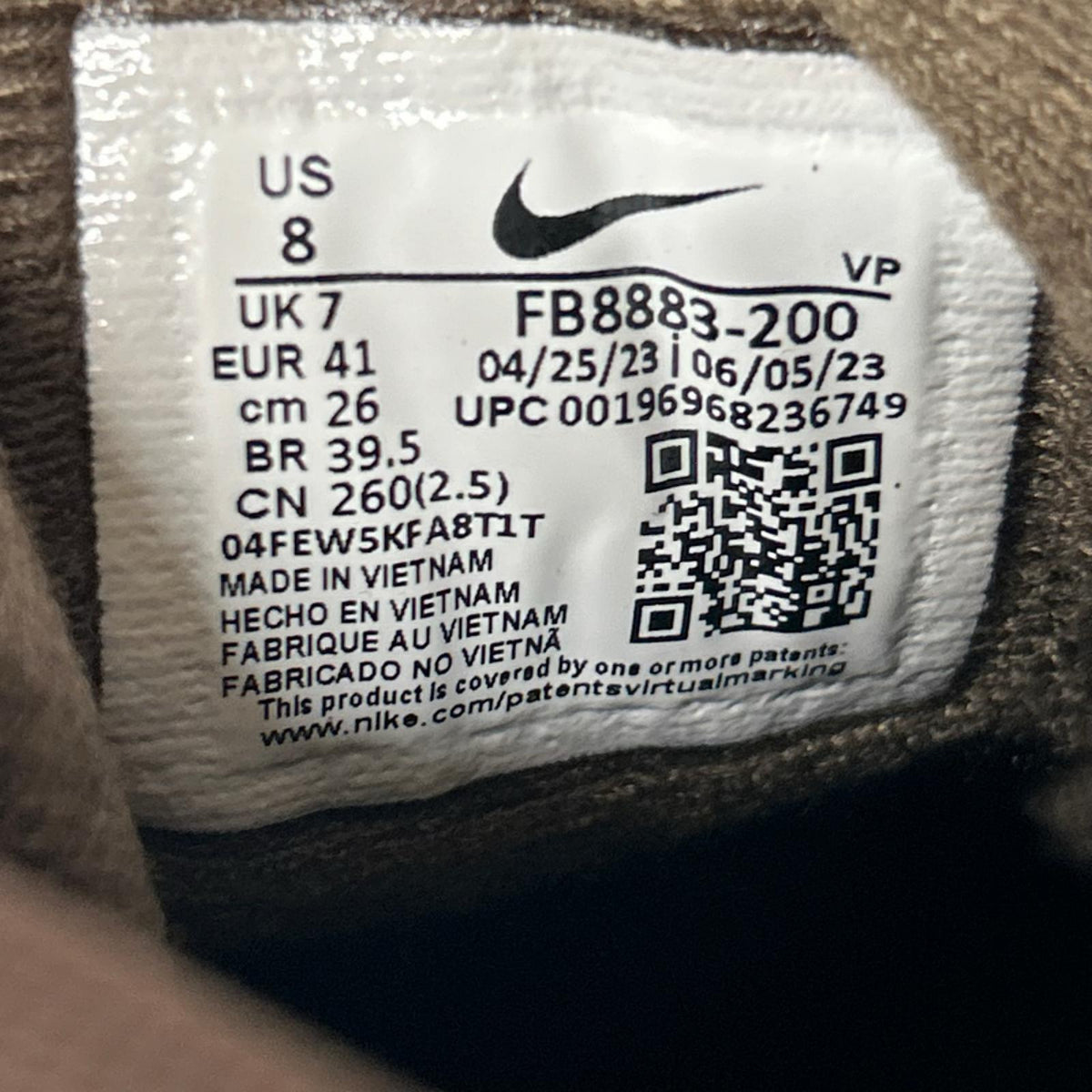 スニーカー Air More Uptempo 96 Baroque Brown 26.0cm 26cm (US8 UK7 1/2 EU42) ブラウン