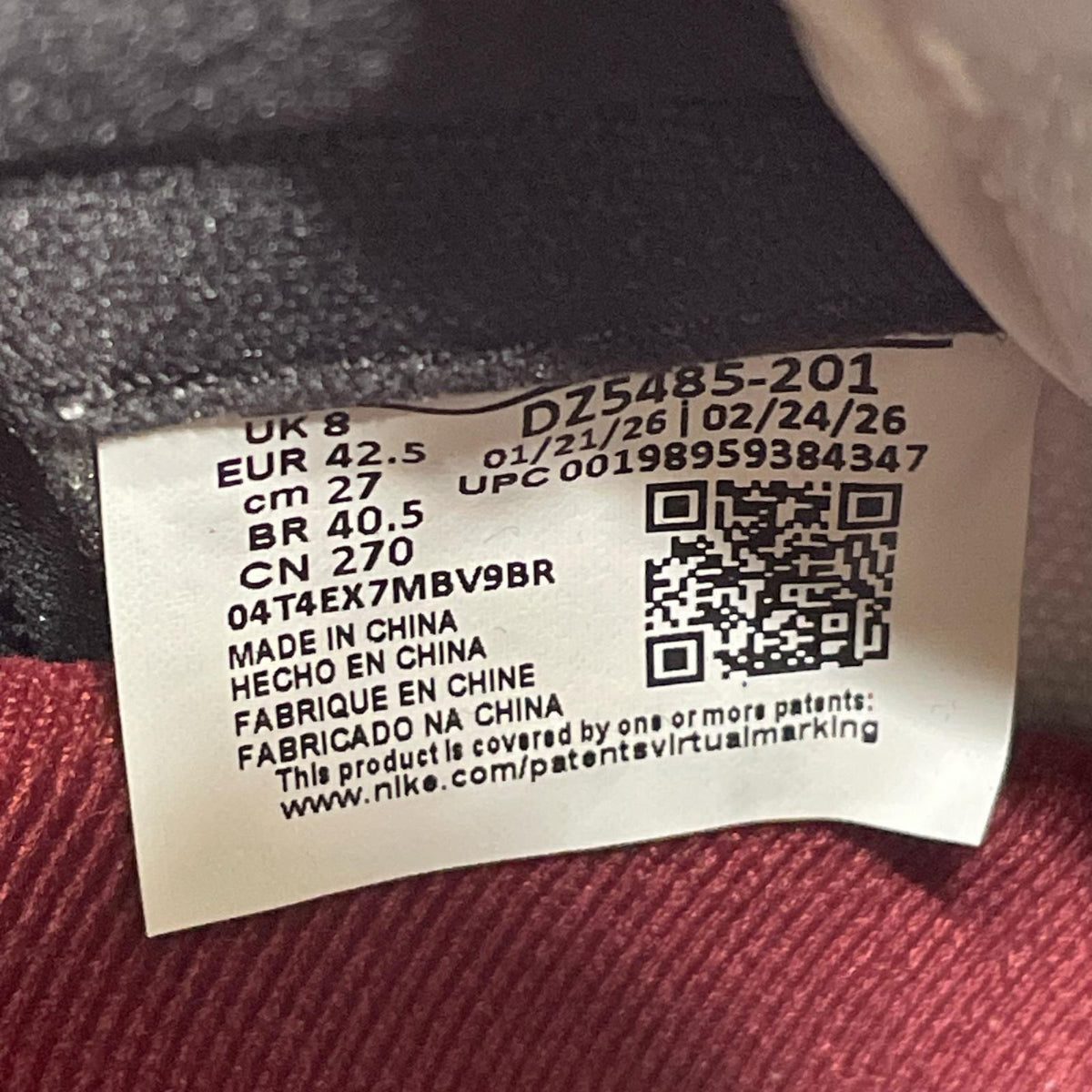 スニーカー Air Jordan 1 Retro High OG Love Letter 27cm (US9 UK8 1/2 EU44)