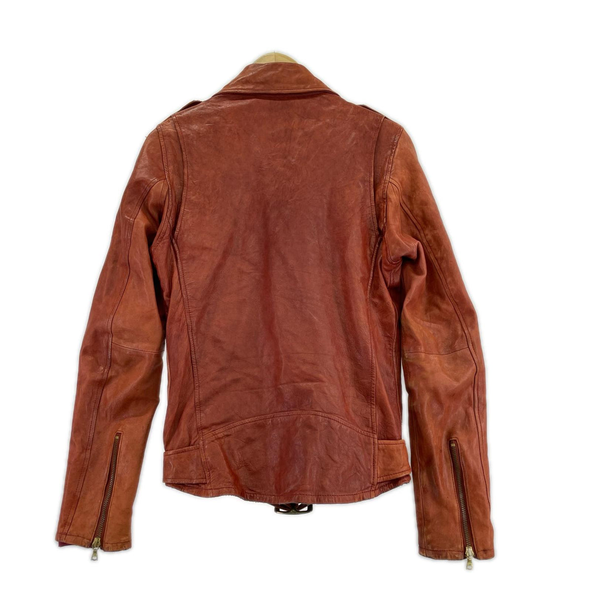 ジャケット HYSTERIC GLAMOUR sheep leather riders jacket S レッド