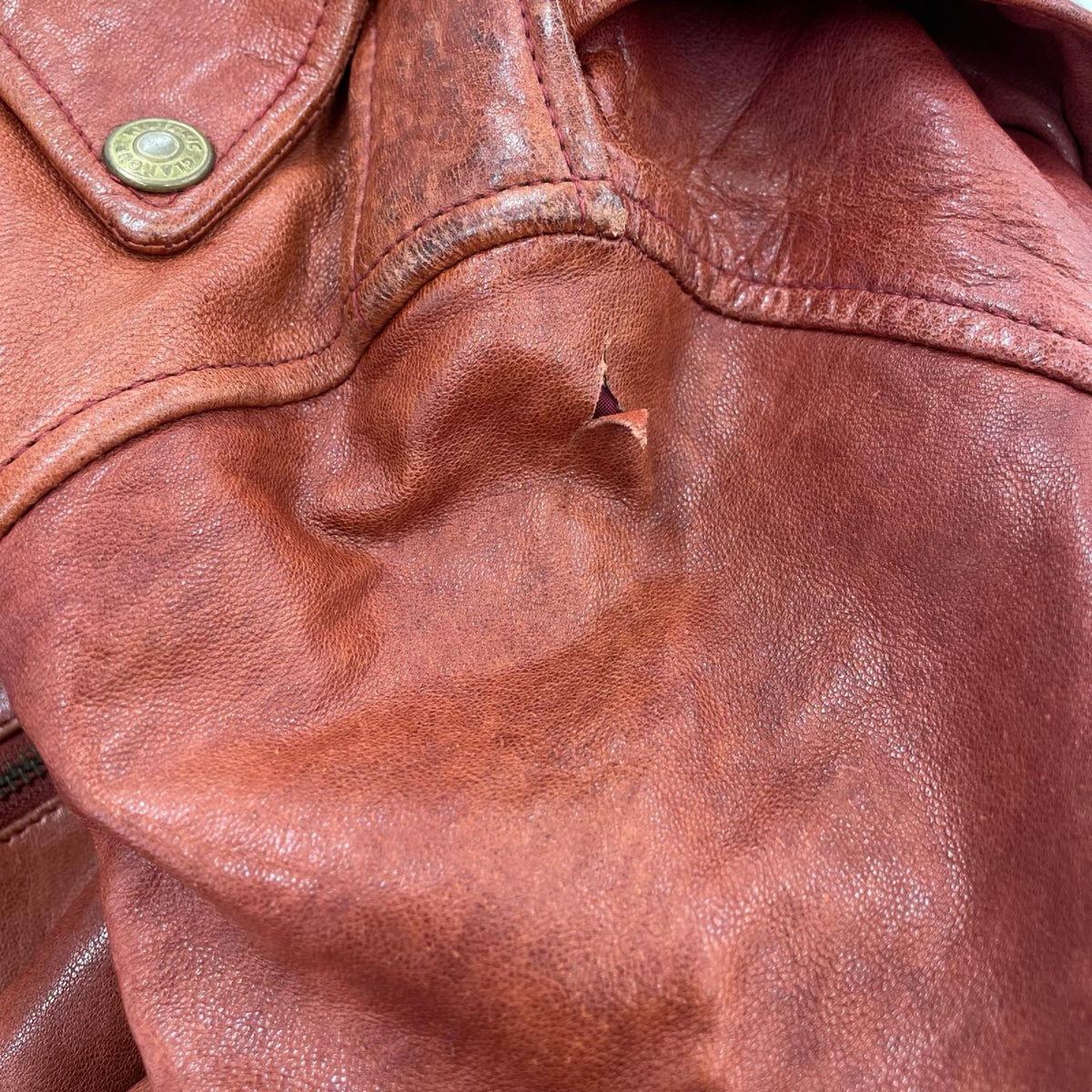 ジャケット HYSTERIC GLAMOUR sheep leather riders jacket S レッド