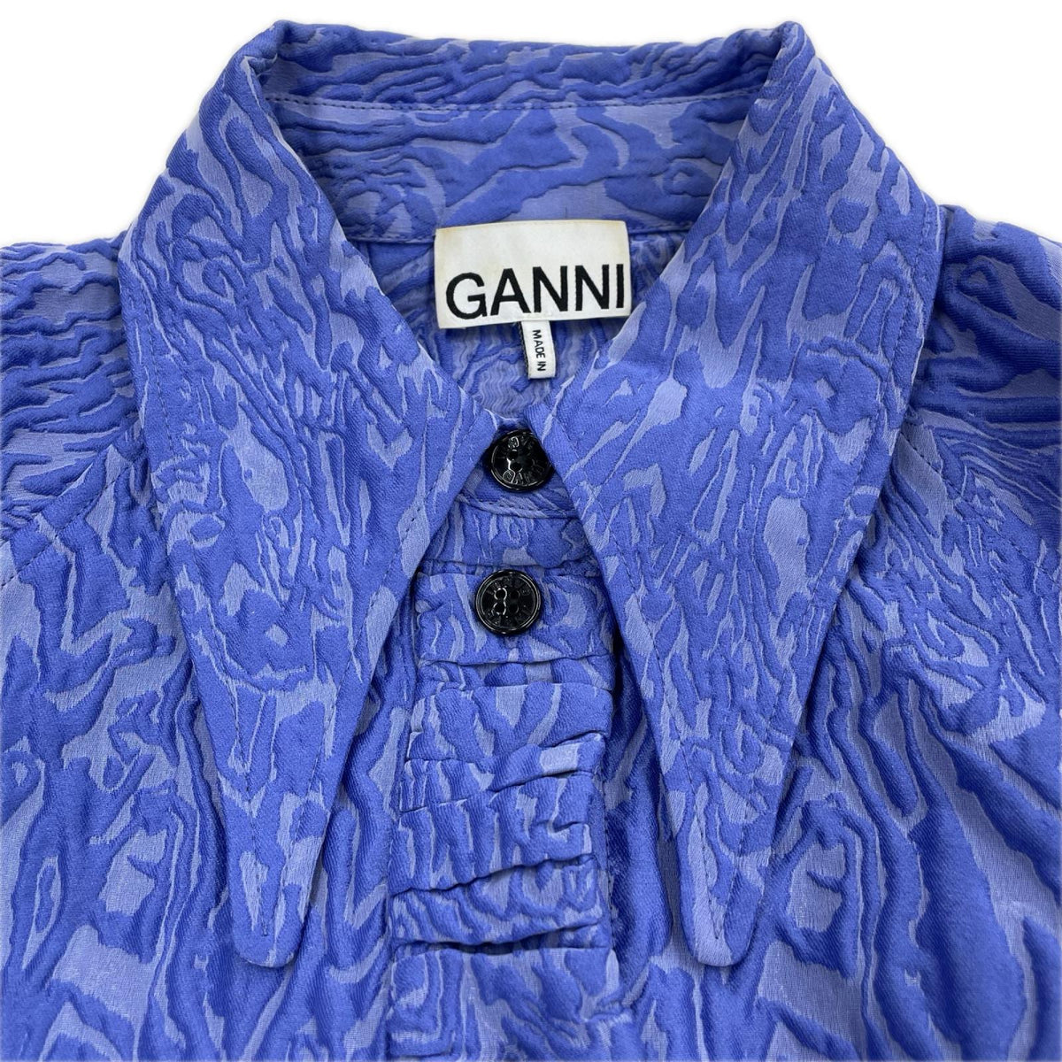 ジャケット GANNI 3D ｼﾞｬｶﾞｰﾄﾞｼｬﾂｼﾞｬｹｯﾄ パープル