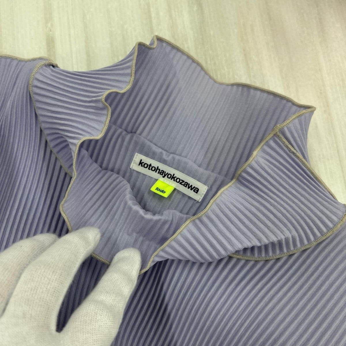長袖Ｔシャツ kotohayokozawa ToDo WAVE LONG SLEEVE TOP パープル