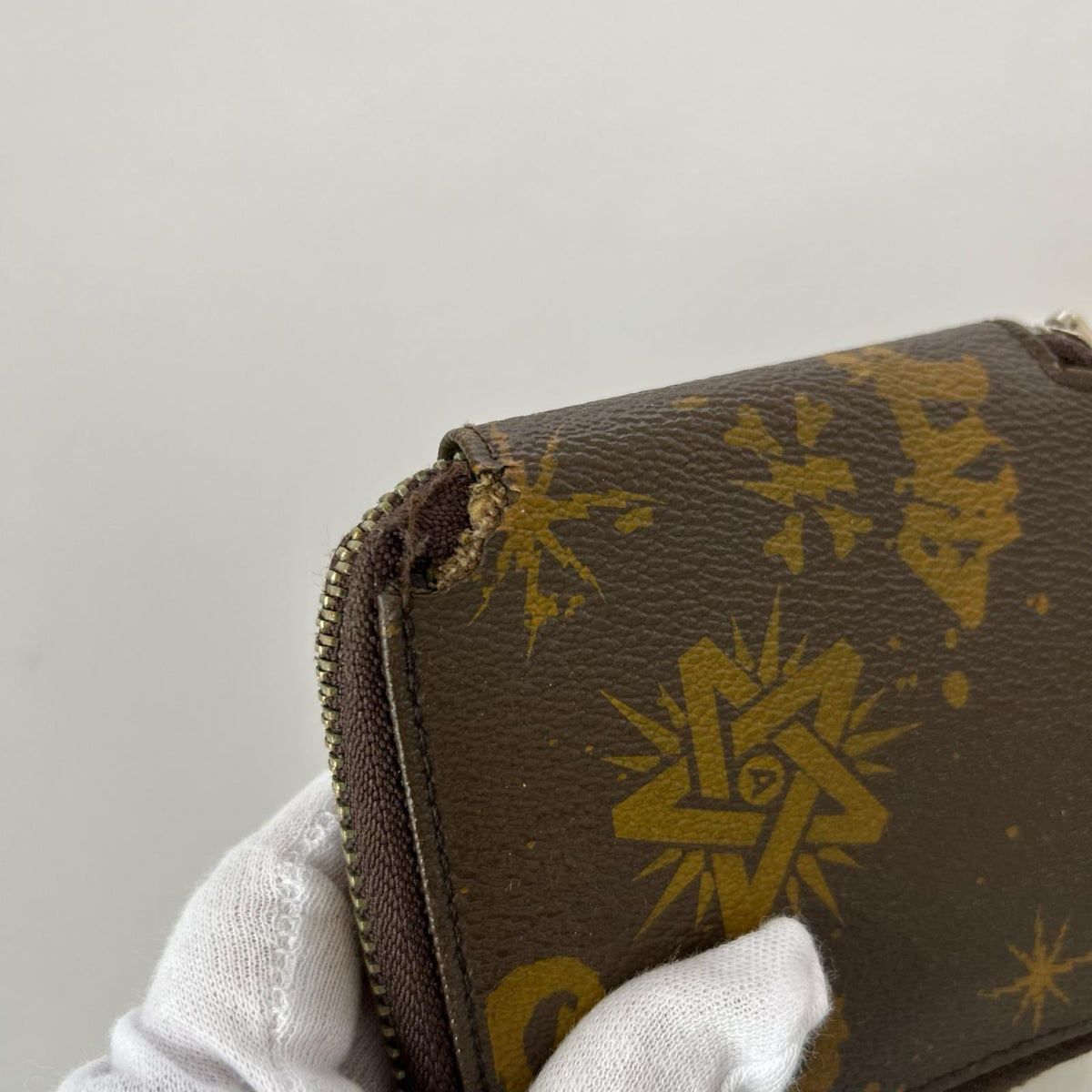 コンパクトウォレット ×PORTER 二つ折りラウンドジップ財布 ブラウン
