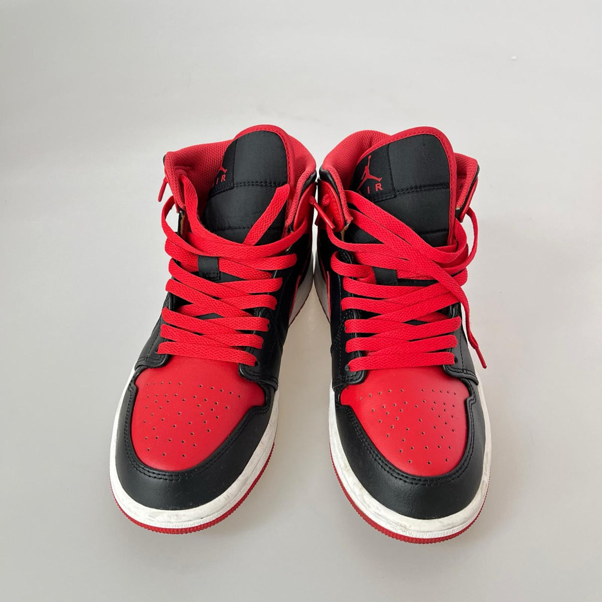 スニーカー AIR JORDAN 1 MID Bred Toe (26.5cm) DQ8426-060 26.5cm (US8 1/2 UK8 EU43)