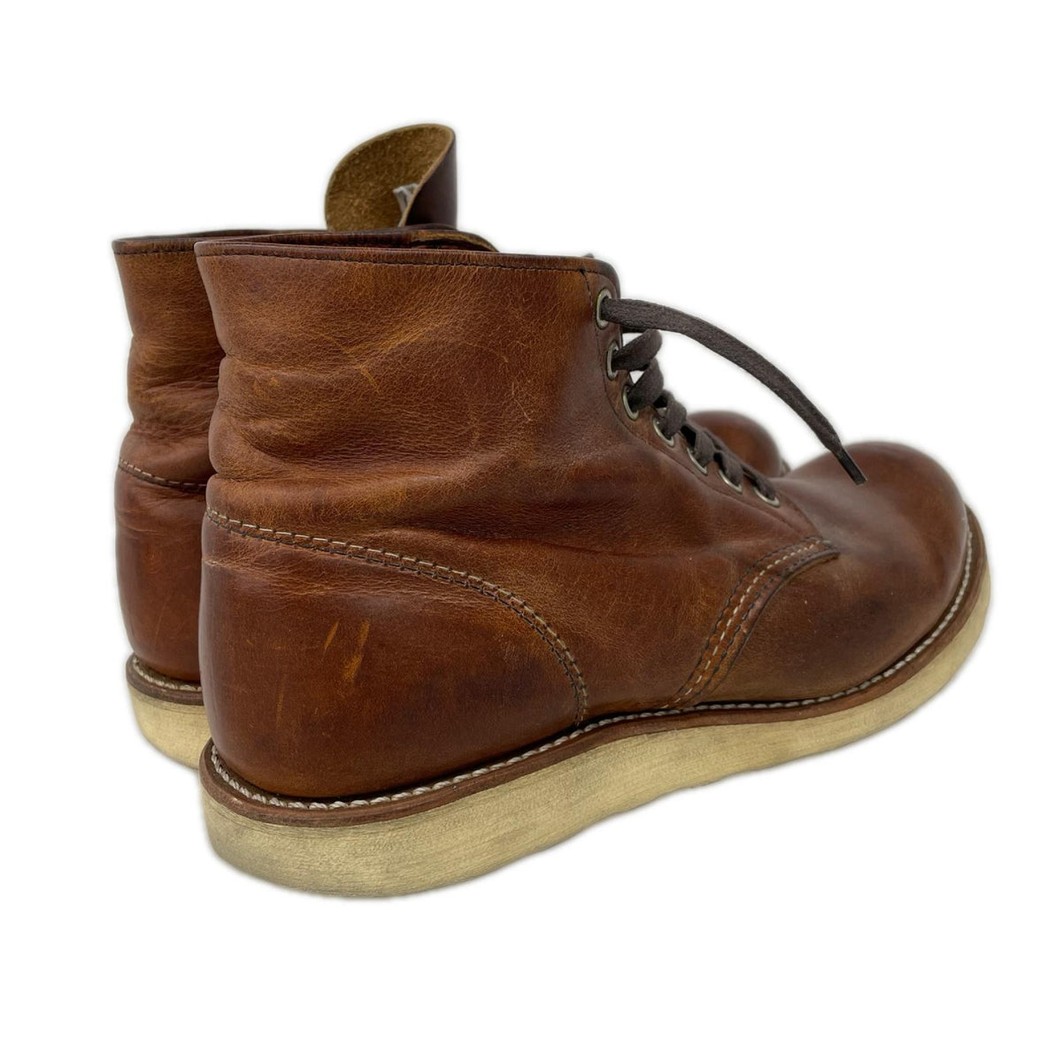 ブーツ RED WING 9111 6ｲﾝﾁ ﾌﾟﾚｰﾝﾄｩﾌﾞｰﾂ 25.5cm (US7 1/2 UK7 EU41) ブラウン