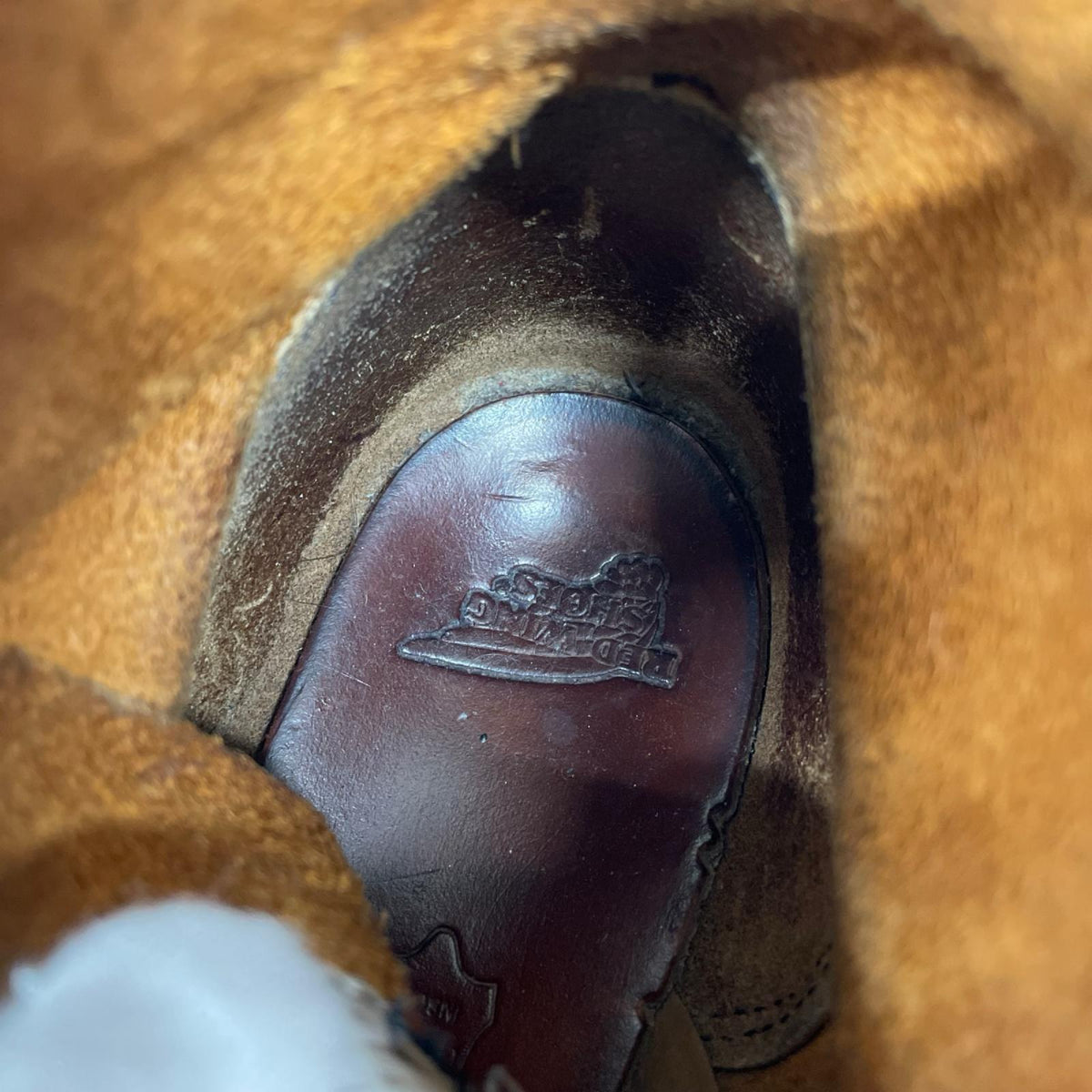 ブーツ RED WING 9111 6ｲﾝﾁ ﾌﾟﾚｰﾝﾄｩﾌﾞｰﾂ 25.5cm (US7 1/2 UK7 EU41) ブラウン