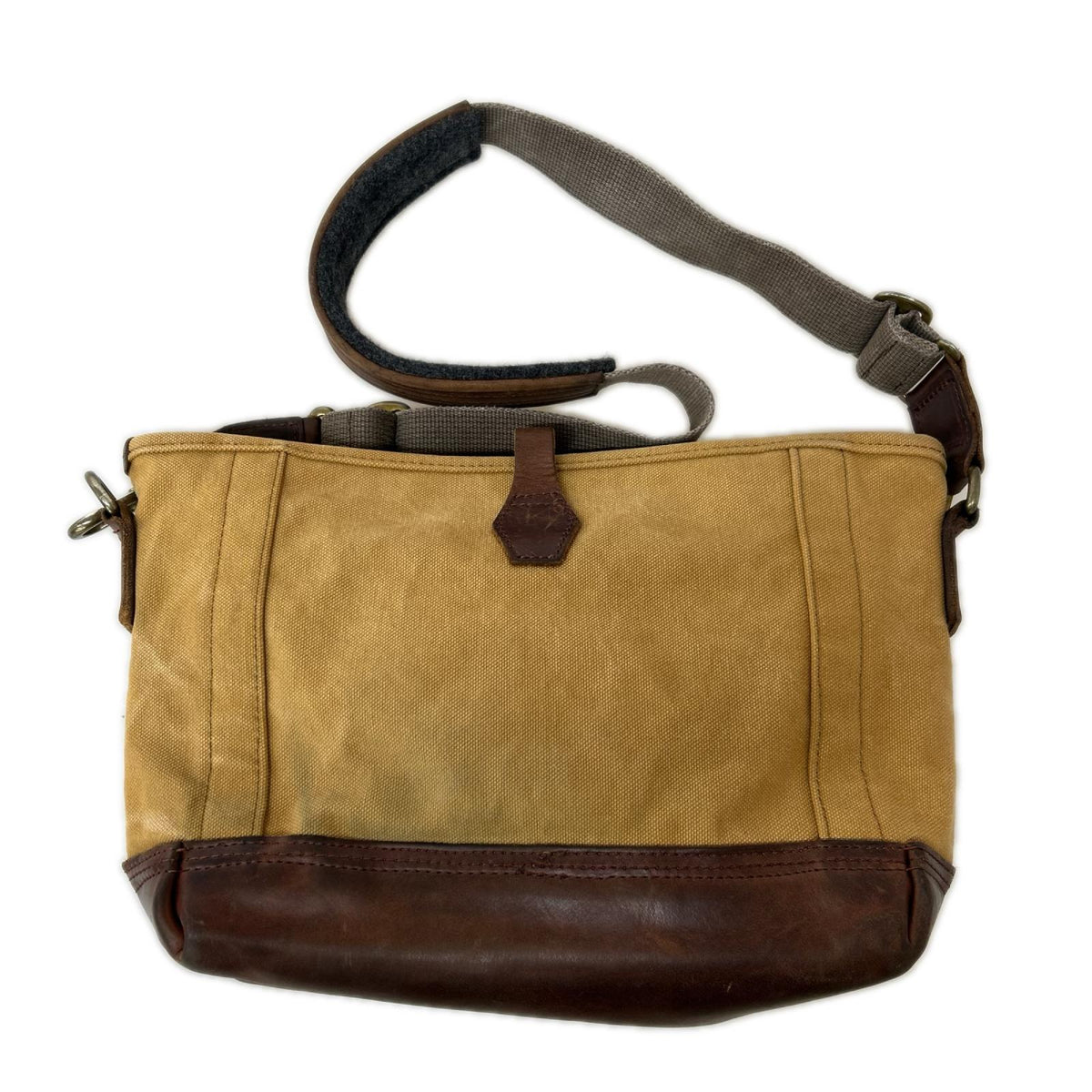 ショルダーバッグ AGING CANVAS CARRYALL SHOULDER S KHK ブラウン